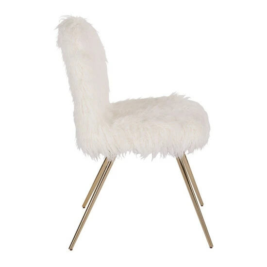 Best Pirce đ Silver Orchid Conklin White Faux Fabric Accent Chair đ€© - Image 2