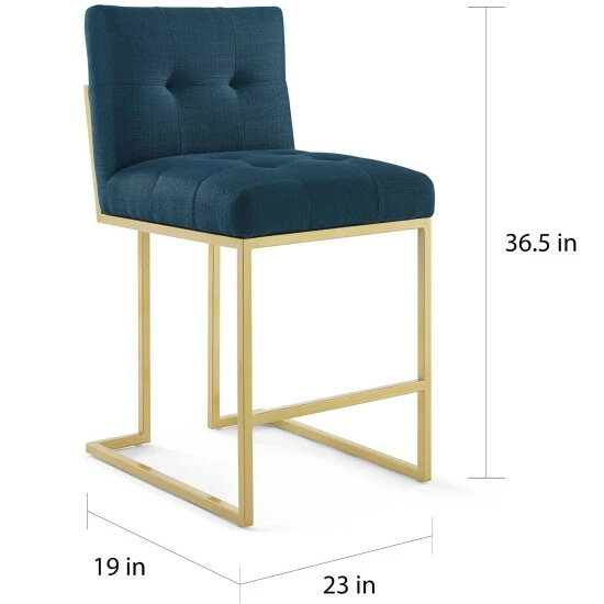 Best reviews of ๐ Silver Orchid Watson Upholstered Fabric Counter Stool (Set Of 2) Azure ๐ - Image 8