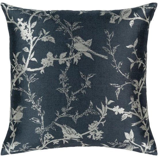 New ๐ Silver Orchid Robson Woven Floral Throw Pillow Cover Tan ๐ - Image 3