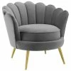 Cheapest 🤩 Silver Orchid Gruning Velvet Accent Armchair Navy 🌟