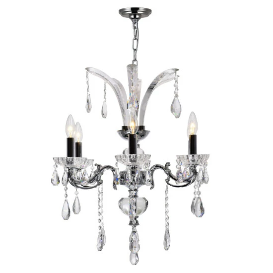 Cheap ๐คฉ Silver Orchid Mace Chrome 6-light Chandelier ๐ - Image 4