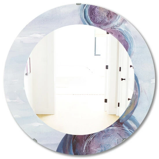Cheap â Silver Orchid Alba Printed Modern Bathroom Mirror Purple đ - Image 2
