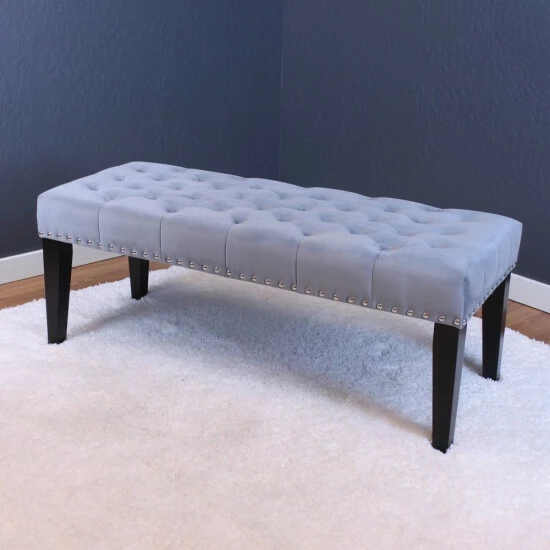 New âď¸ Silver Orchid Orla Velvet Bench Ink Navy đ - Image 5