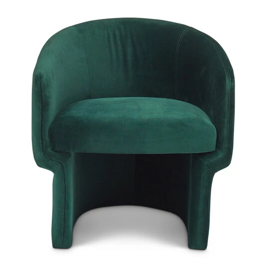 Buy đ Silver Orchid Lyell Velvet Accent Chair Black đ - Image 2