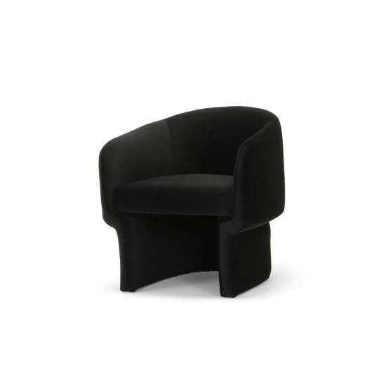 Buy đ Silver Orchid Lyell Velvet Accent Chair Black đ - Image 8