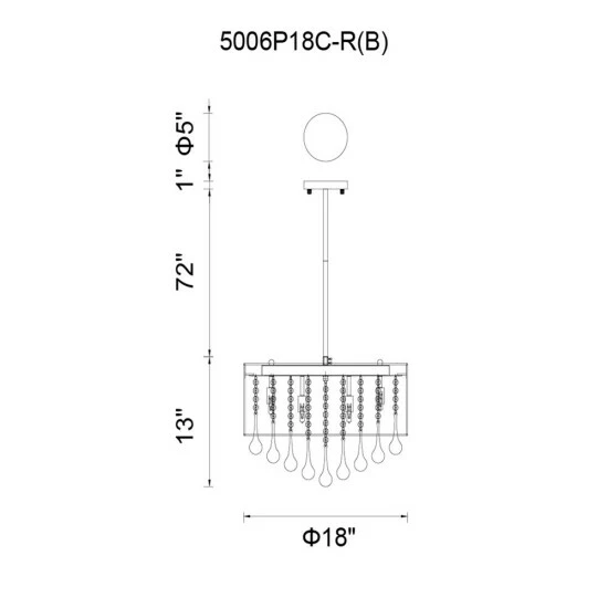 Best Pirce 👍 Silver Orchid Ilyinsky 6-light Chandelier With Chrome Finish 💯 - Image 2