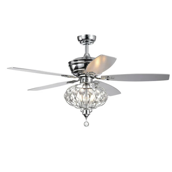 Best Pirce đ Silver Orchid Finlayson 52-inch Lighted Ceiling Fan With Reversible Blades đ - Image 3
