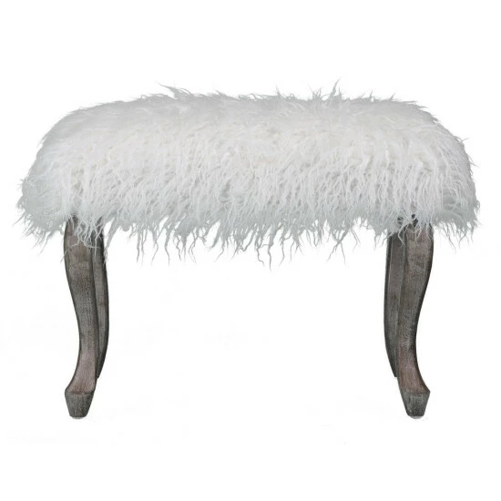 Outlet โค๏ธ Silver Orchid Martens White Faux Fur Bench ๐ 5 Outlet โค๏ธ Silver Orchid Martens White Faux Fur Bench ๐ - Image 3