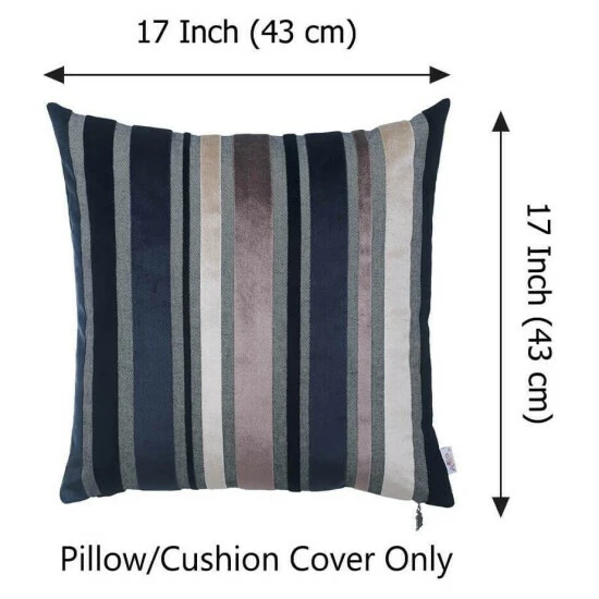 Best Pirce ๐ Silver Orchid Shearer Velvet Dark Blue Throw Decorative Pillow ๐ฅ - Image 5