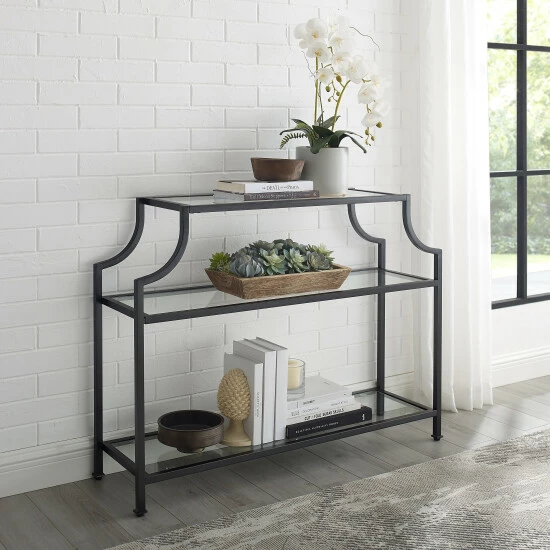 Best Pirce 𧨠Silver Orchid Bow Oil-rubbed Bronze Console Table â