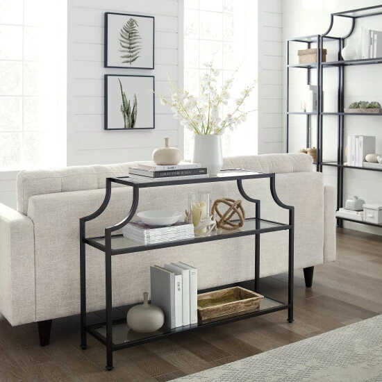 Best Pirce 𧨠Silver Orchid Bow Oil-rubbed Bronze Console Table â - Image 4