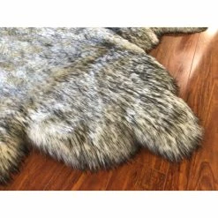 Coupon 🤩 Silver Orchid Spangsfeldt Luxurious Faux Bearskin Pelt Shag Area Rug White W/black Tips 🔔 -Silver Orchid Shop unnamed file 2912
