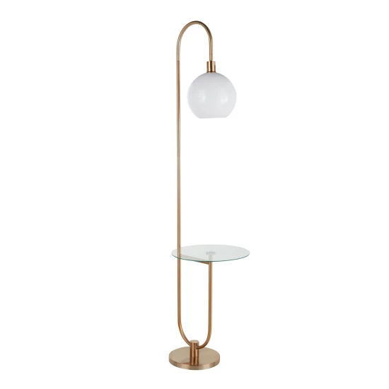 Cheap ๐ Silver Orchid Trombone Tray Table Floor Lamp Gold โ๏ธ