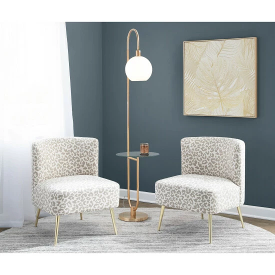 Cheap ๐ Silver Orchid Trombone Tray Table Floor Lamp Gold โ๏ธ - Image 2