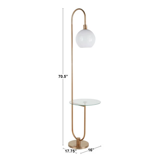 Cheap ๐ Silver Orchid Trombone Tray Table Floor Lamp Gold โ๏ธ - Image 7