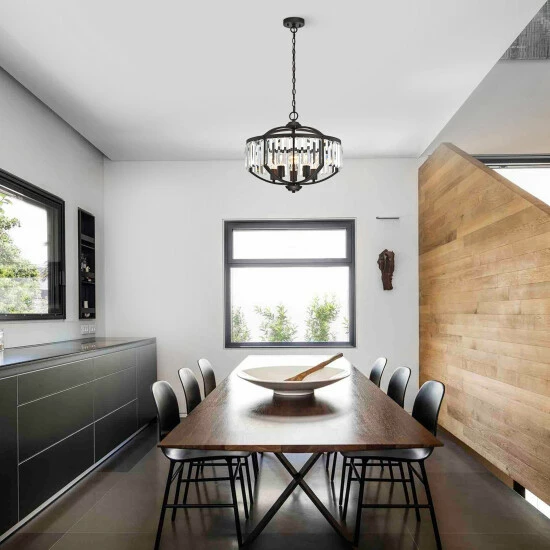 Coupon ๐ฏ Silver Orchid Basch 5-light Oil Rubbed Bronze/Crystal Glass Hanging Pendant ๐ - Image 8