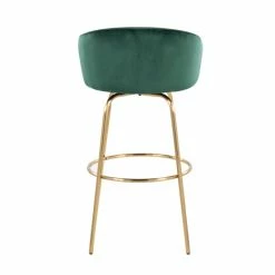 Flash Sale ✨ Silver Orchid Battista 30" Fixed-Height Gold Bar Stool With Round Gold Footrest (Set Of 2) Black Velvet/gold 🤩 -Silver Orchid Shop unnamed file 2993