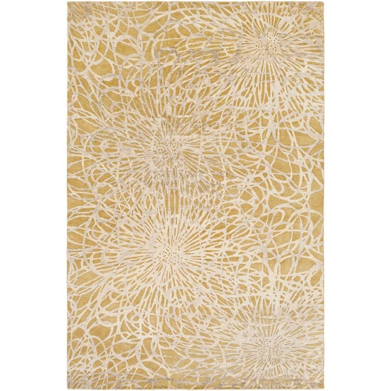 Outlet 🤩 Silver Orchid Billings Hand Knotted Indoor Area Rug Gold 🔥 - Image 4