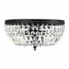 Best deal 👏 Silver Orchid Taylor 3-light Crystal Basket Flush Mount Chandelier 💯