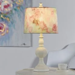 Best deal 🌟 Silver Orchid Jaray White Candlestick Table Lamp 👏