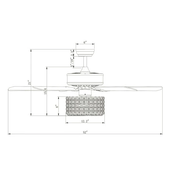 Discount ๐ Silver Orchid Miller 52-inch 5 Blade Ceiling Fan ๐คฉ 8 Discount ๐ Silver Orchid Miller 52-inch 5 Blade Ceiling Fan ๐คฉ - Image 6