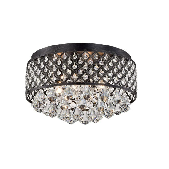 Cheapest â¤ď¸ Silver Orchid Taylor 4-light Antique Black Flush Mount Chandelier đ - Image 6