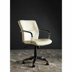 Outlet 🔔 Silver Orchid Kelly Cream Desk Chair - 24" X 28" X 36.4" 🔥