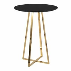 Deals ❤️ Silver Orchid Pugo Haid Counter Table Black Wood 😀