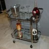 Best reviews of 🛒 Silver Orchid Heston Metal/ Glass 2-tier Trolley 🥰