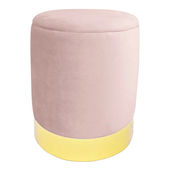 New ๐ Silver Orchid Albanesi Blush Storage Ottoman ๐ฏ - Image 2