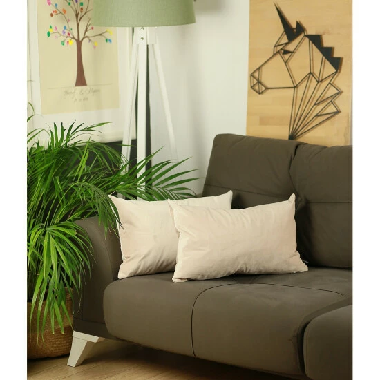 Promo đ Silver Orchid Pickford Velvet Light Beige Decorative Throw Pillow Cover đ - Image 2