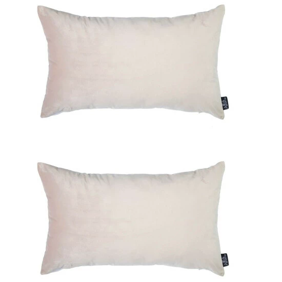 Promo đ Silver Orchid Pickford Velvet Light Beige Decorative Throw Pillow Cover đ - Image 3