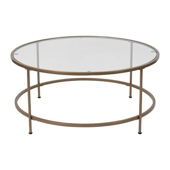 Best reviews of ๐ Silver Orchid Allison Matte Gold Frame Glass Coffee Table ๐คฉ