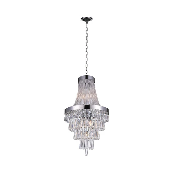 Wholesale ๐ฅ Silver Orchid Kersten Chrome Beaded Crystal 6-light Chandelier โจ