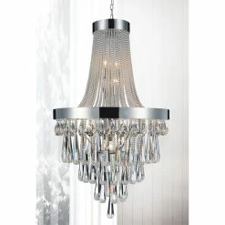 Budget 🧨 Silver Orchid Kersten Chrome 13-light Crystal Chandelier ⭐