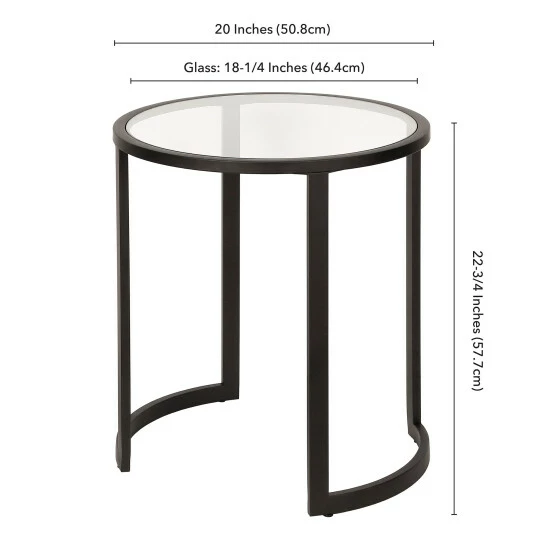 Wholesale đ Silver Orchid Stossel Blackened Bronze Side Table đ - Image 8
