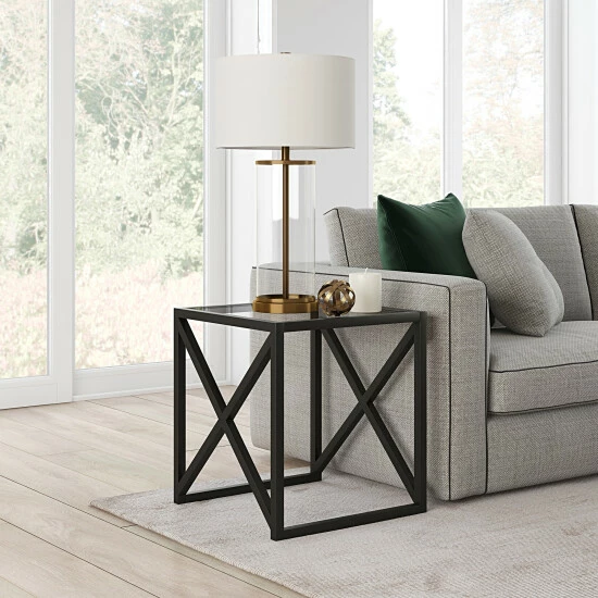 Wholesale 𼰠Silver Orchid Stifter Blackened Bronze Side Table đ - Image 6