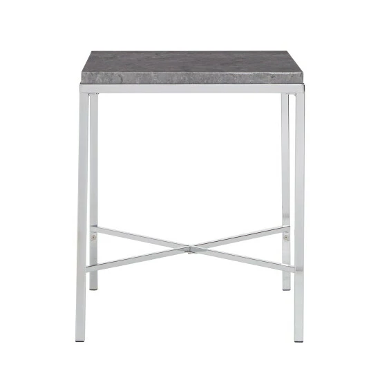 Outlet 𤊠Silver Orchid Bankhead Chrome Finish End Table đ - Image 3