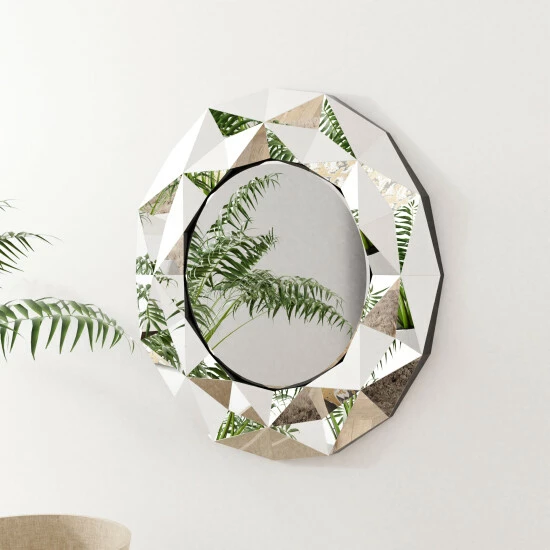 Cheap đ Silver Orchid Badgley 39.5-inch Round Silver Wall Mirror đĽ