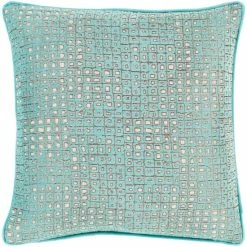 Discount 💯 Silver Orchid Phillips Jacquard Geometric 22-inch Throw Pillow Cover Tan ✔️