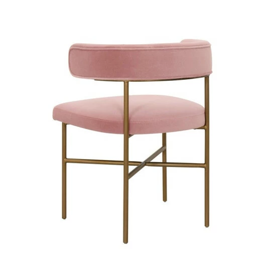 Wholesale ๐ Silver Orchid Paola Blush Velvet Chair โจ - Image 3