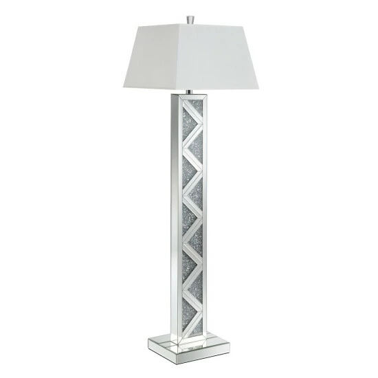 Top 10 đ Silver Orchid Abbott Silver Geometric Floor Lamp đ