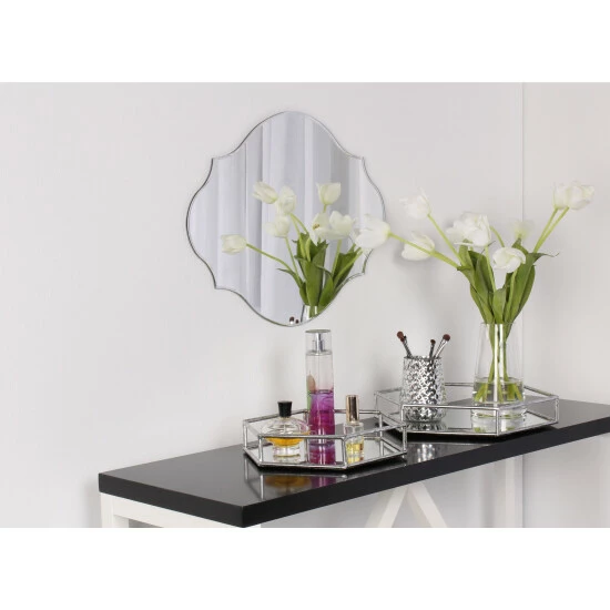 Best Pirce ๐ฅ Silver Orchid Ames Frameless Oval Scalloped Bevel ๐ - Image 4