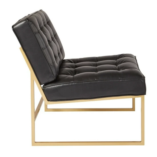 Discount ๐ Silver Orchid BerdoniFaux Leather Chair With Gold ๐งฅ Coated Frame White โจ 6 Discount ๐ Silver Orchid BerdoniFaux Leather Chair With Gold ๐งฅ Coated Frame White โจ - Image 4