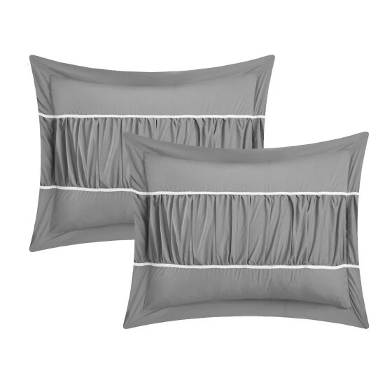 New 💯 Silver Orchid Monroe Grey 10-piece Bed-in-a-Bag With Sheet Set 🤩 - Image 3