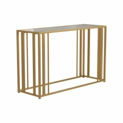 Promo 😉 Silver Orchid Ferte Matte Brass Sofa Table 🧨