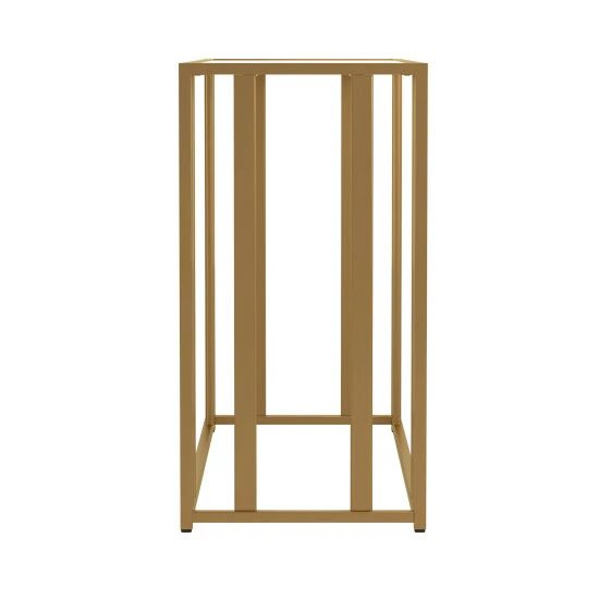 Promo ๐ Silver Orchid Ferte Matte Brass Sofa Table ๐งจ - Image 3