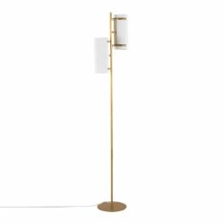 Cheapest 🎁 Silver Orchid Caines Floor Lamp Nickel/white 👍