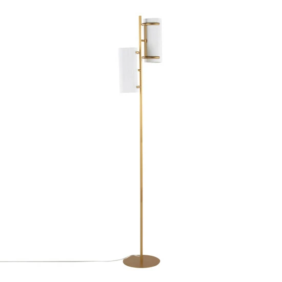 Cheapest đ Silver Orchid Caines Floor Lamp Nickel/white đ