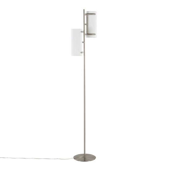 Cheapest đ Silver Orchid Caines Floor Lamp Nickel/white đ - Image 2